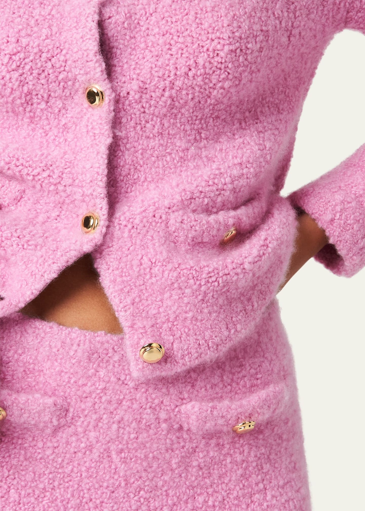 CASHMERE SILK BOUCLE LONG-SL - 4