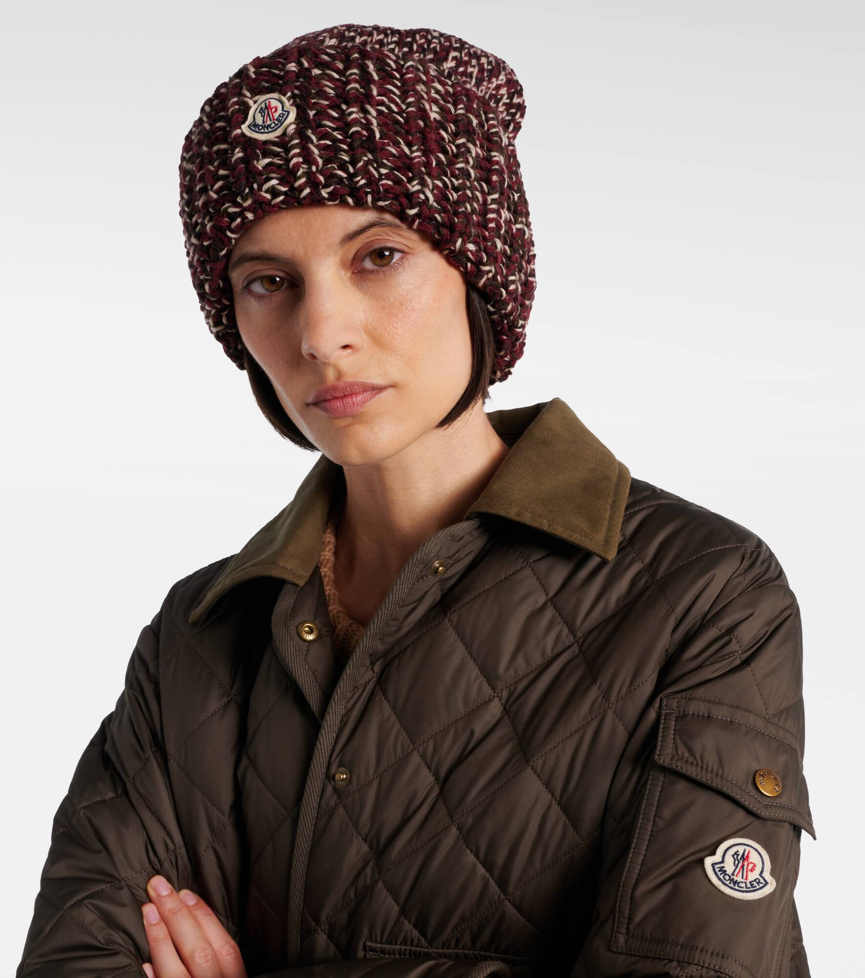 Mouliné wool-blend beanie - 2