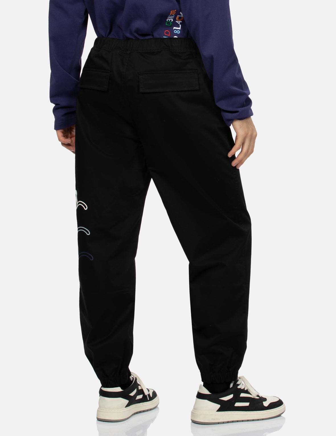 Multiple Seagull Print Regular Fit Joggers - 8
