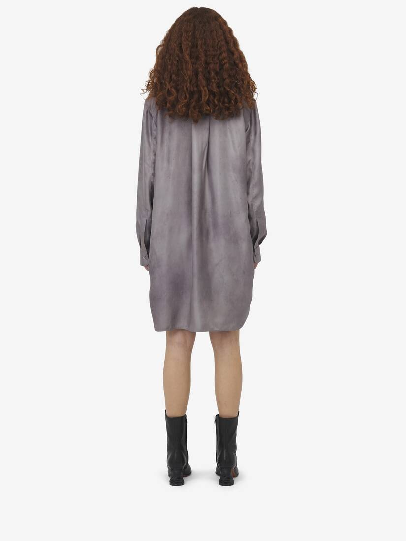 Sculpted Bum Mini Shirt Dress - 4