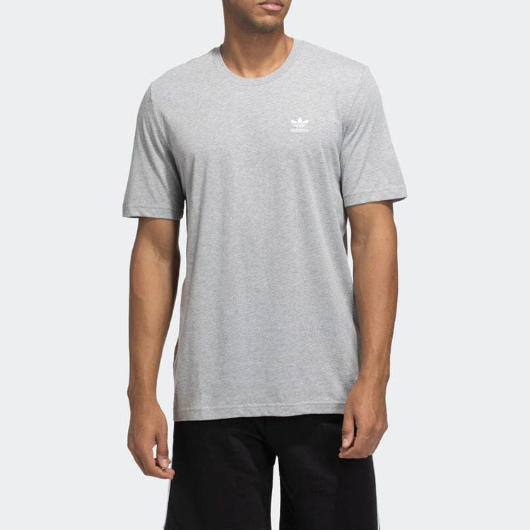 Men's adidas originals Adicolor Essentials Solid Color Casual Round Neck Short Sleeve Gray T-Shirt G - 2