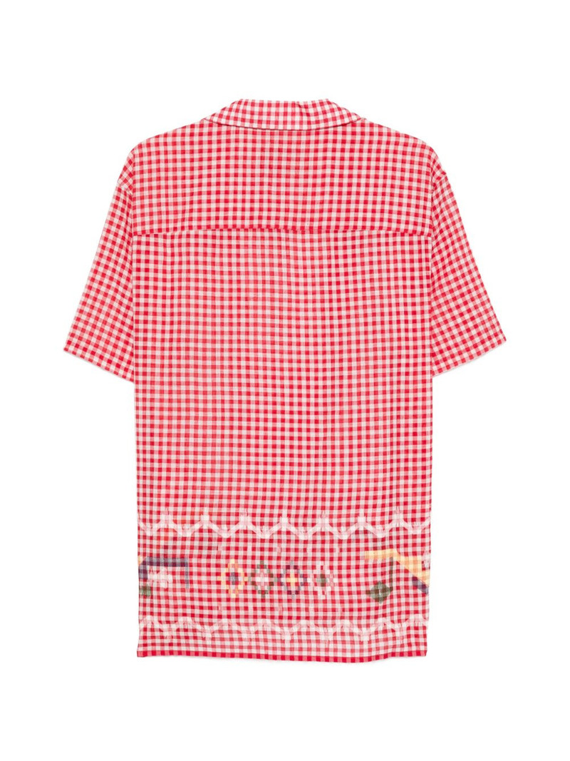 baziszt checked embroidered shirt outlook