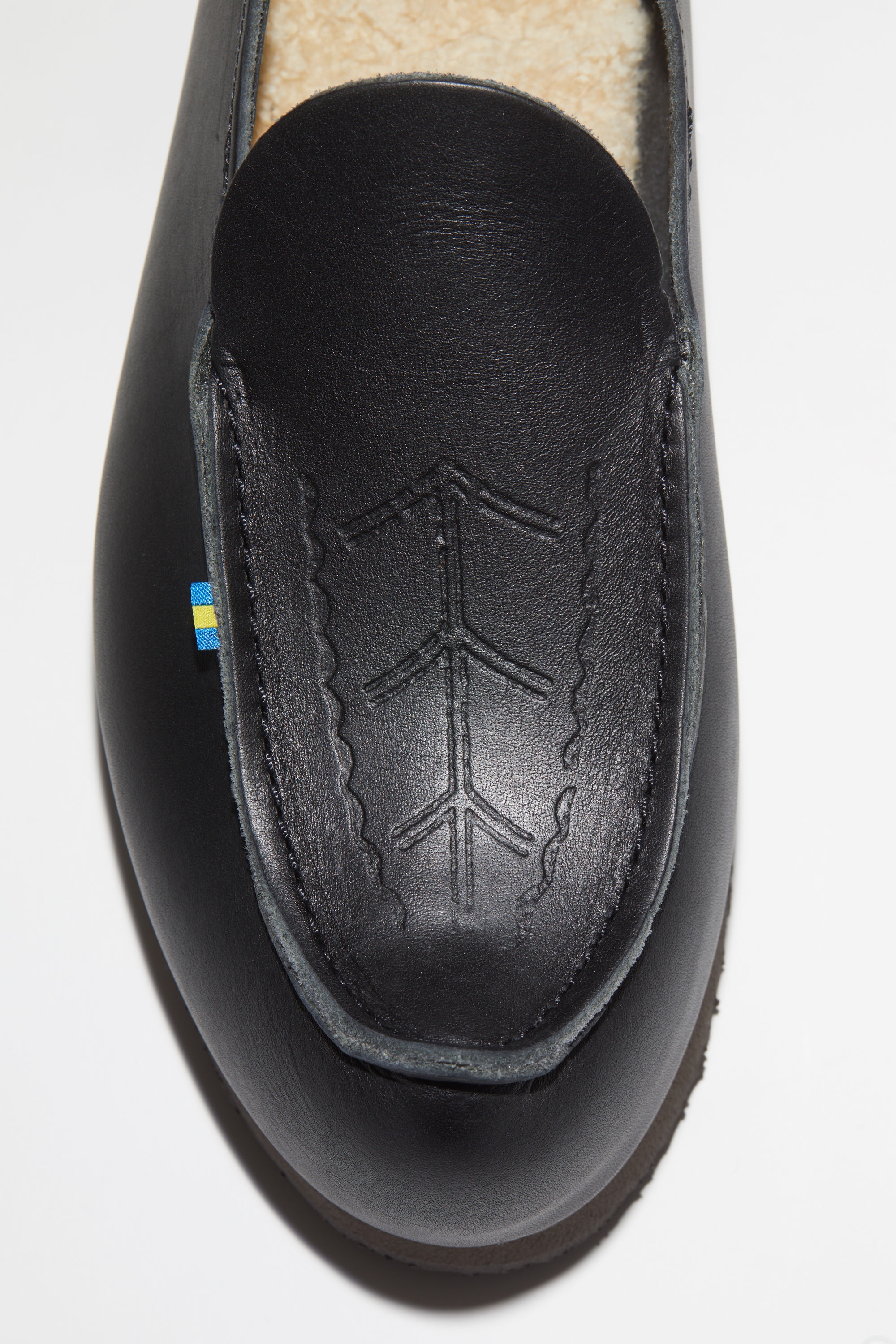 Leather slip-on shoes - Black - 5