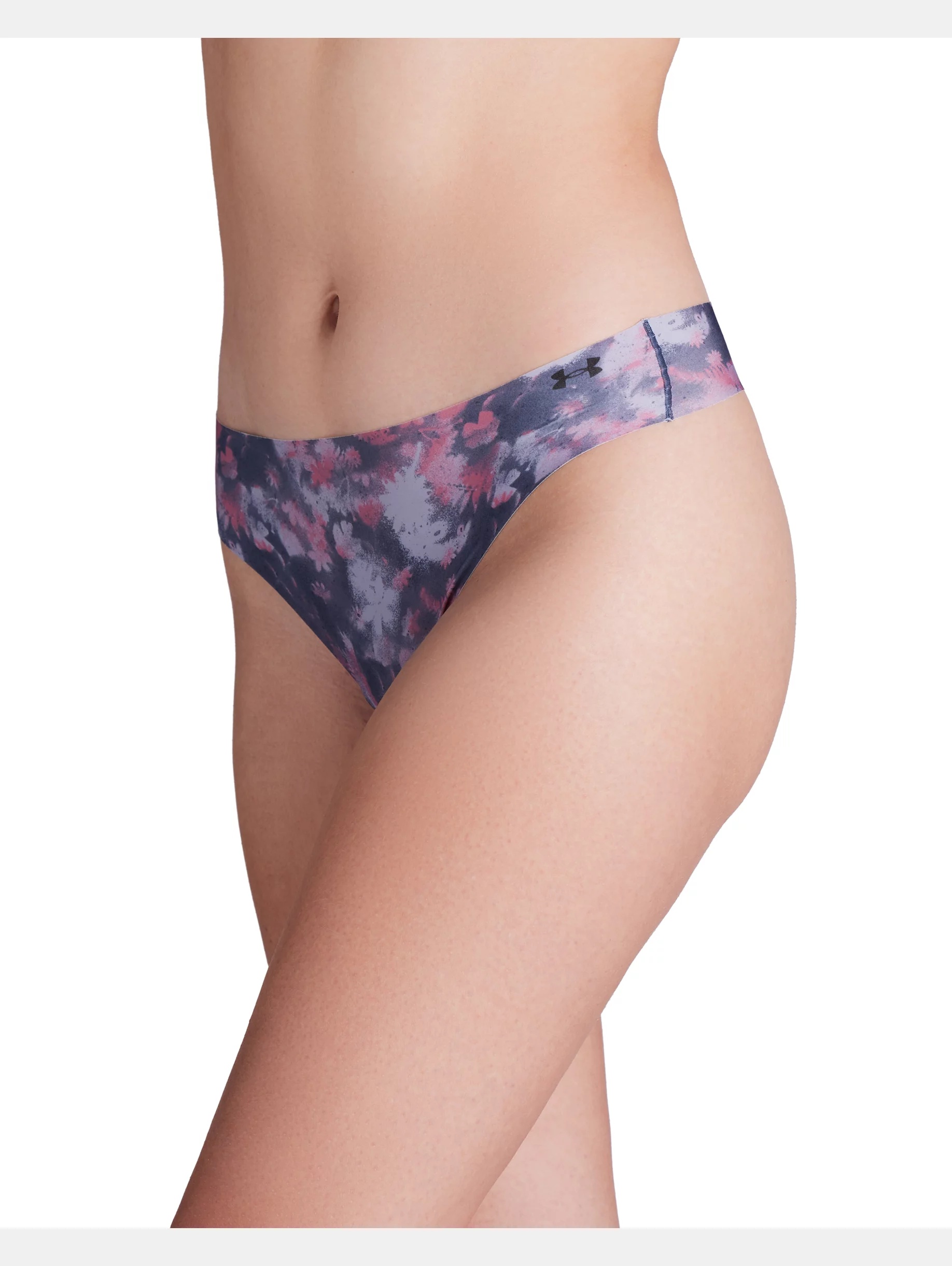 Women's UA Pure Stretch 3-Pack Printed No Show Thong - 3