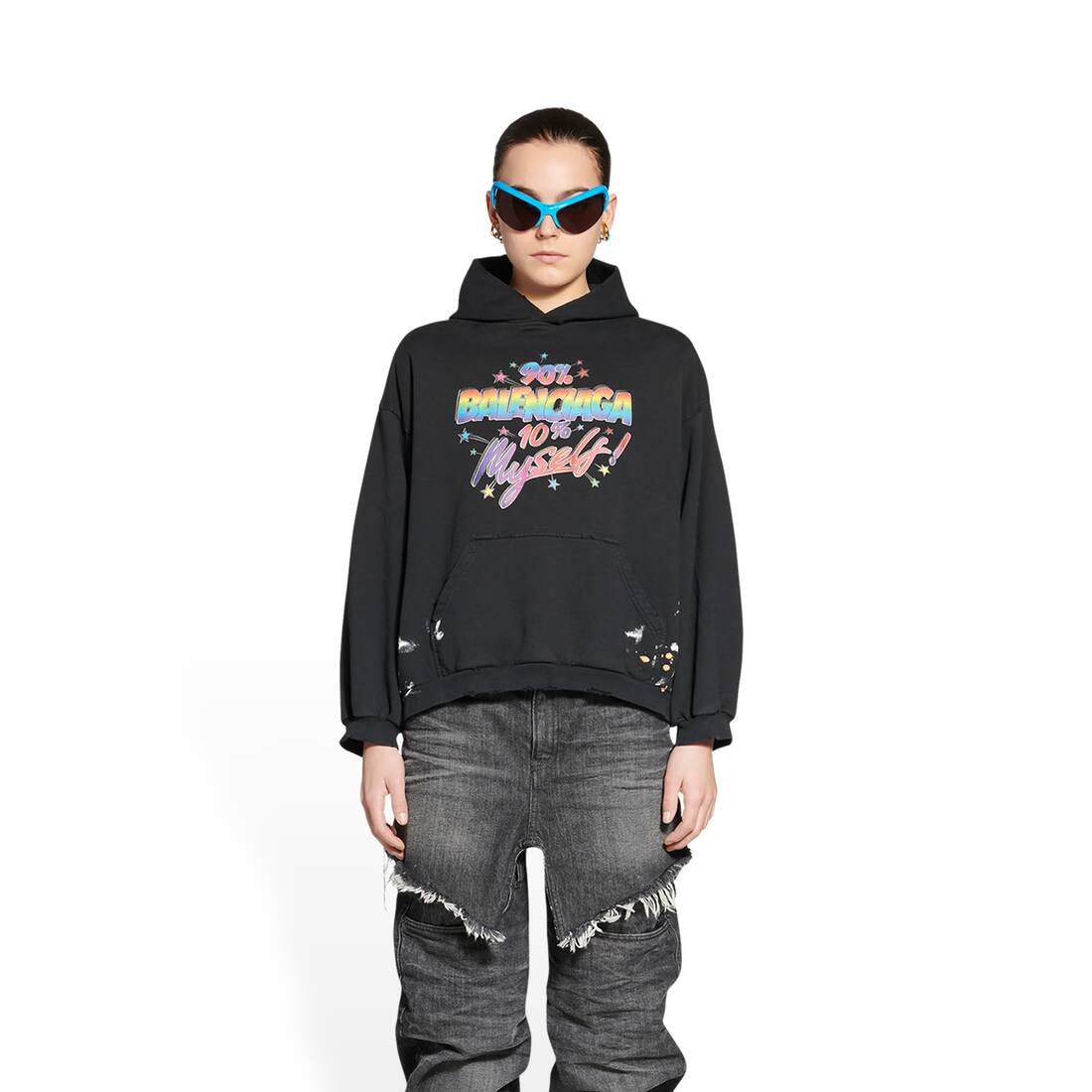 90/10 hoodie small fit - 5