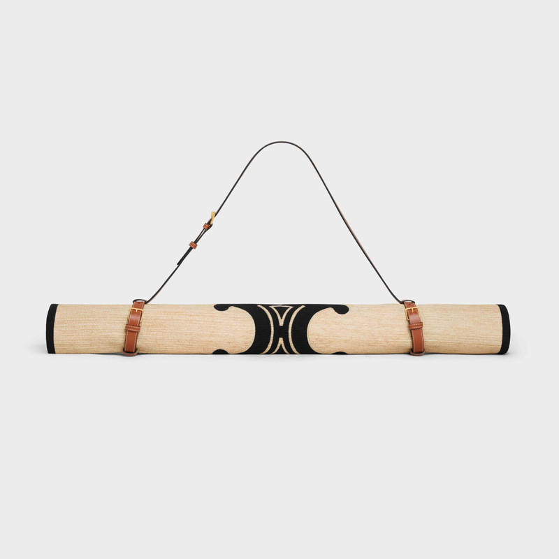 CELINE Beach mat and beach mat holder in calfskin outlook