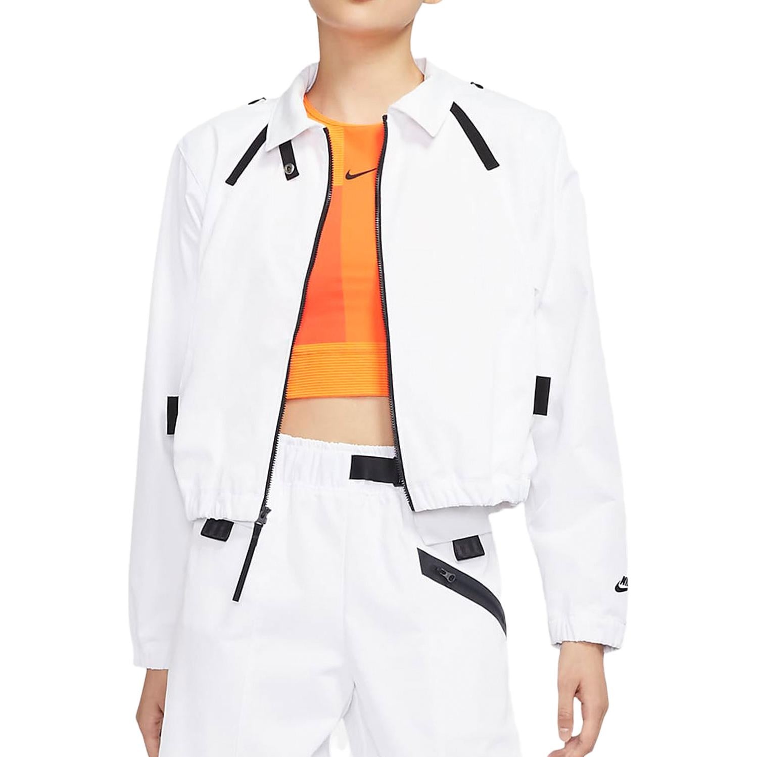 (WMNS) AS W Nike Sportswear DF TP WVN JKT Jacket White DD4609-100 - 2