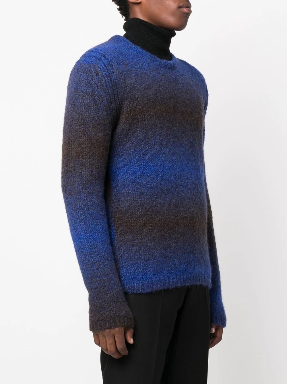 knitted crew-neck jumper - 3