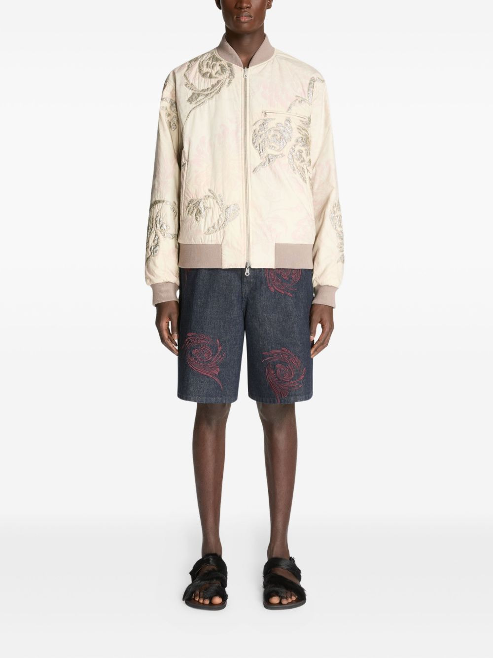 embroidered bomber jacket - 2