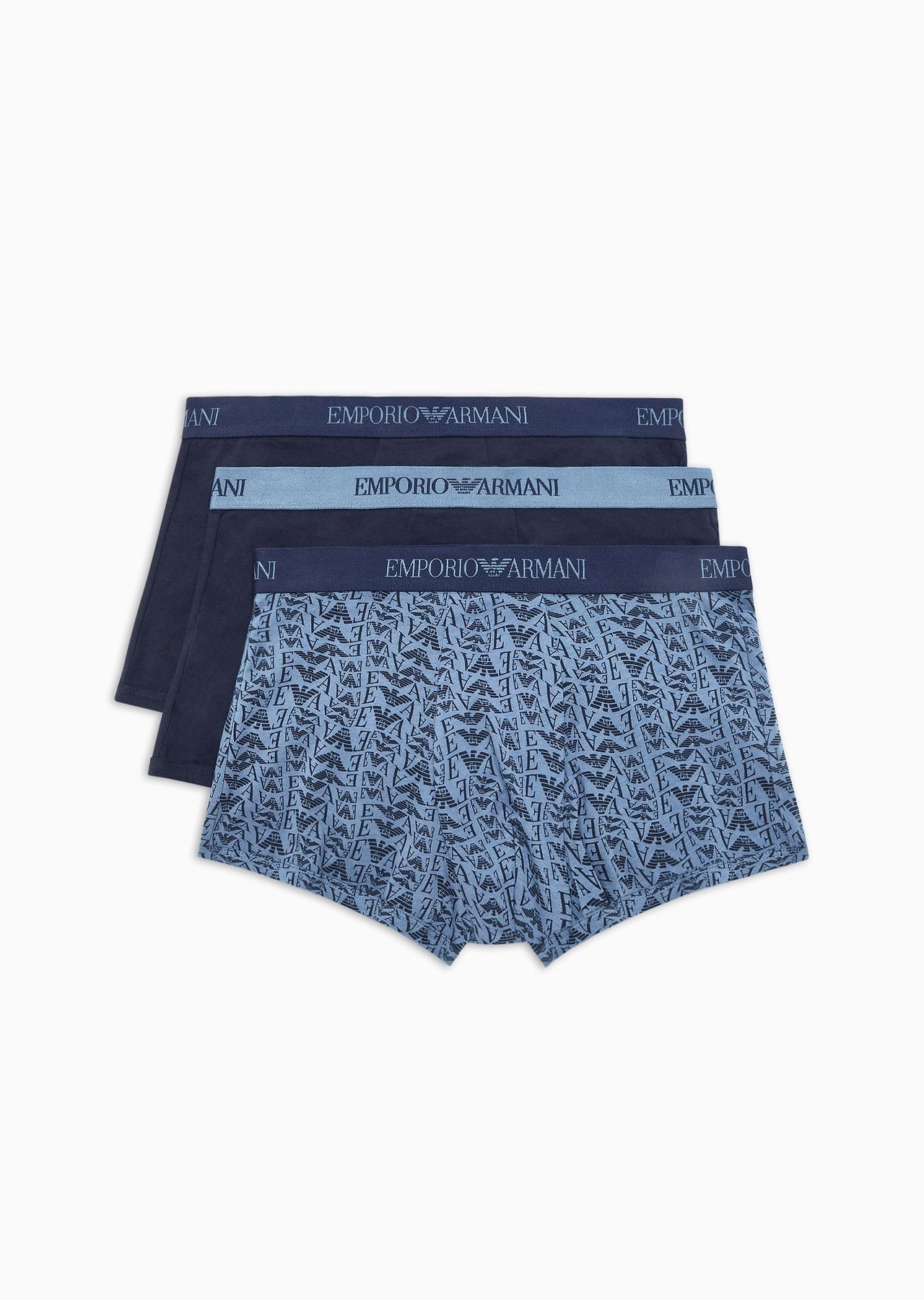 Three-pack of pure cotton boxer briefs - 1