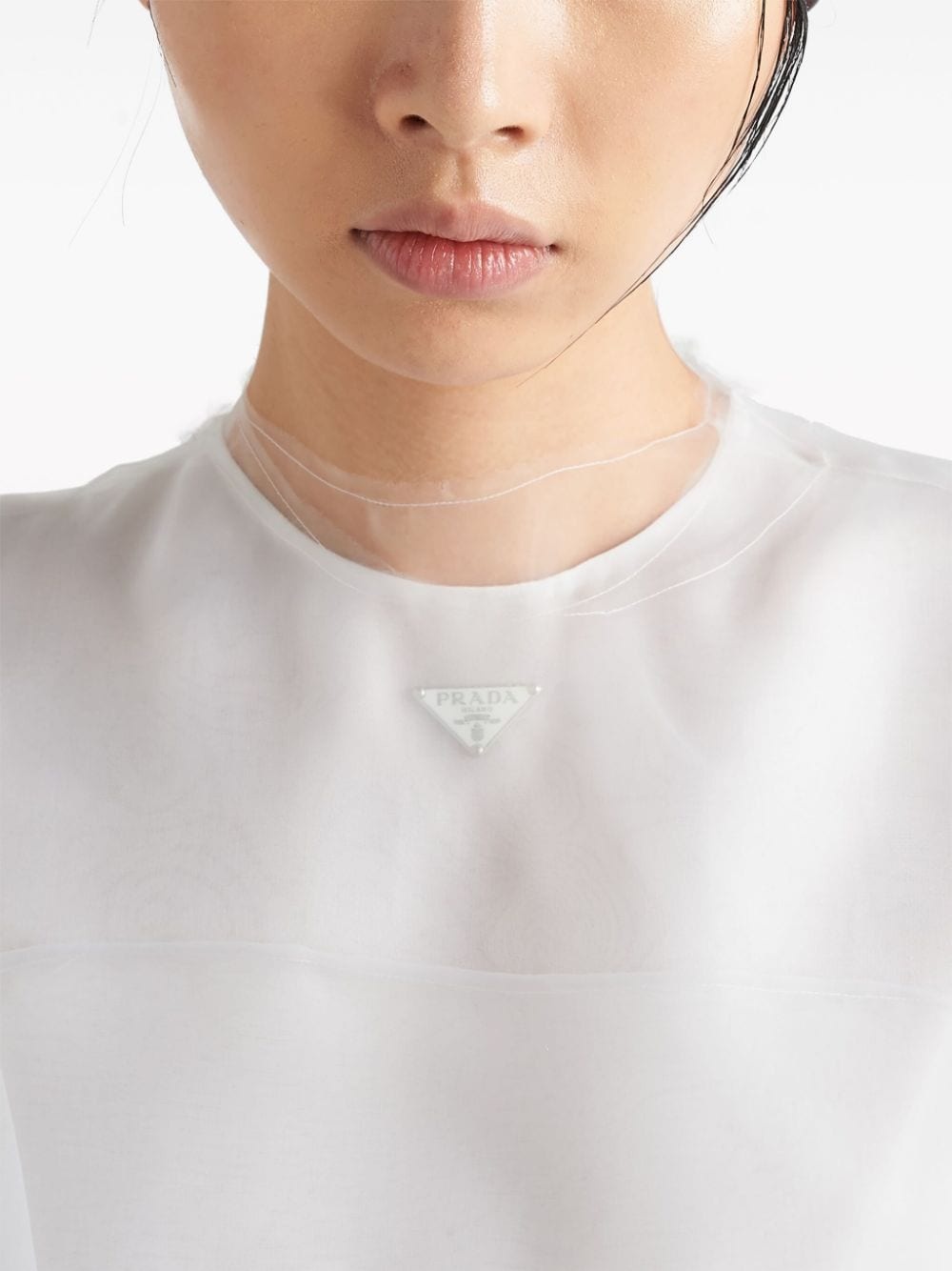 technical voile dress - 5