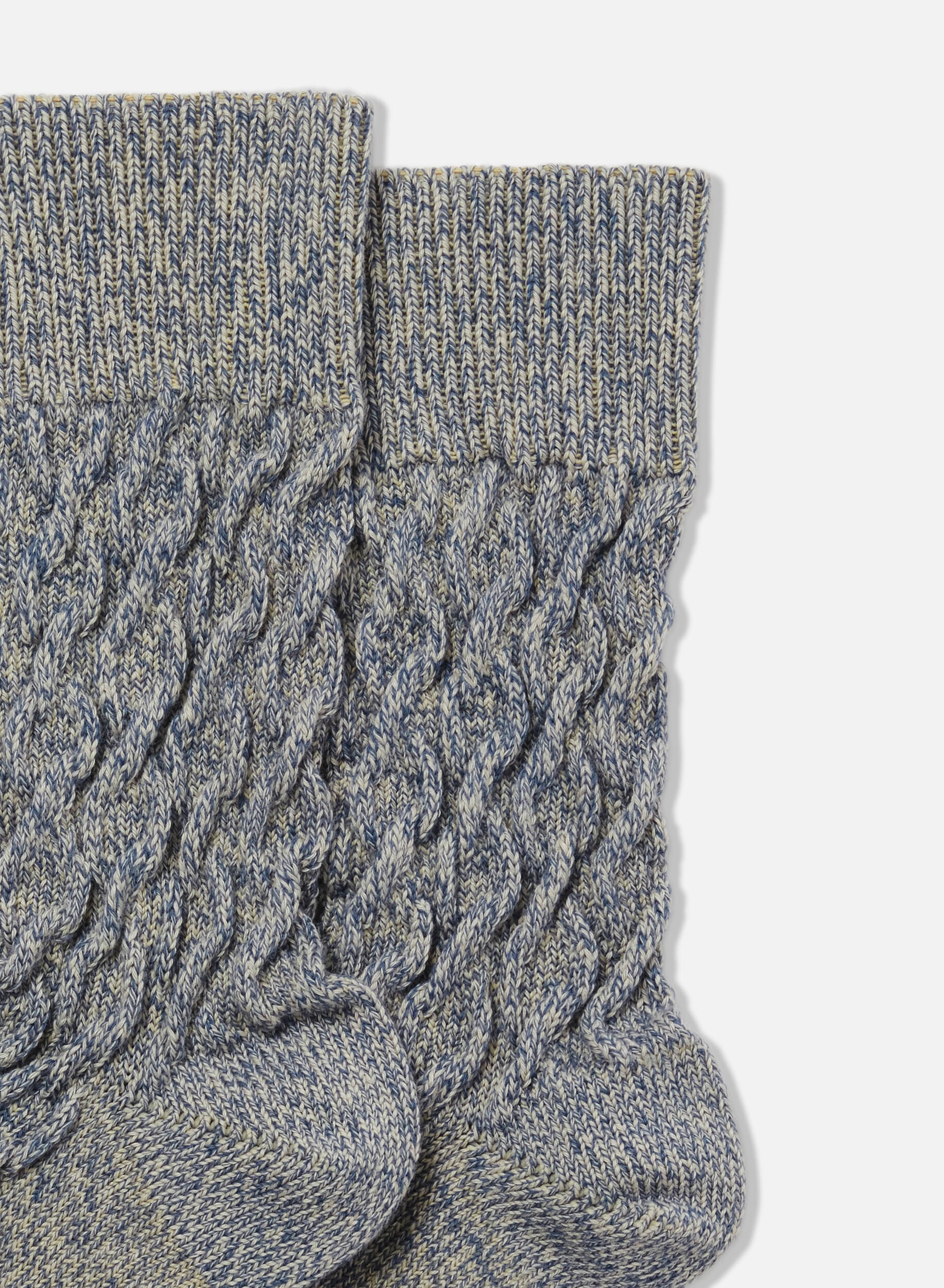 Cable Mélange Socks - 2