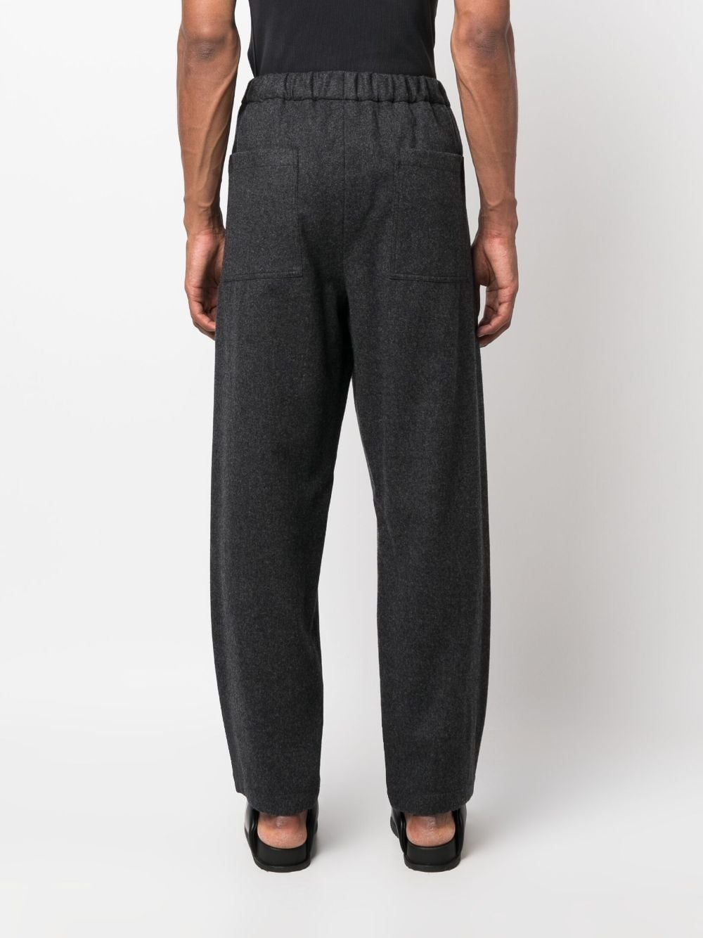 straight-leg cotton trousers - 4