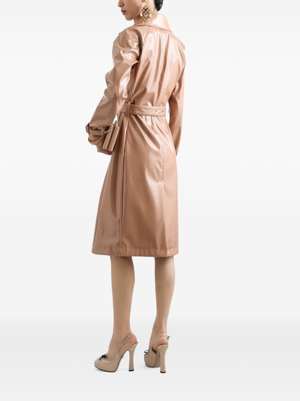 belted trench coat - 3