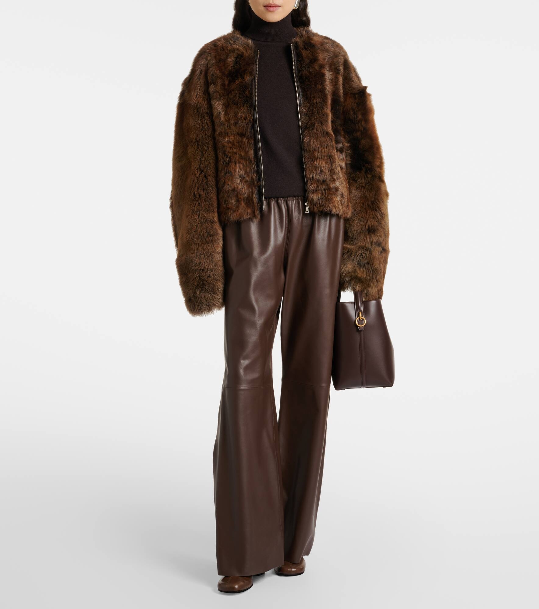 Dianne cropped shearling jacket - 2