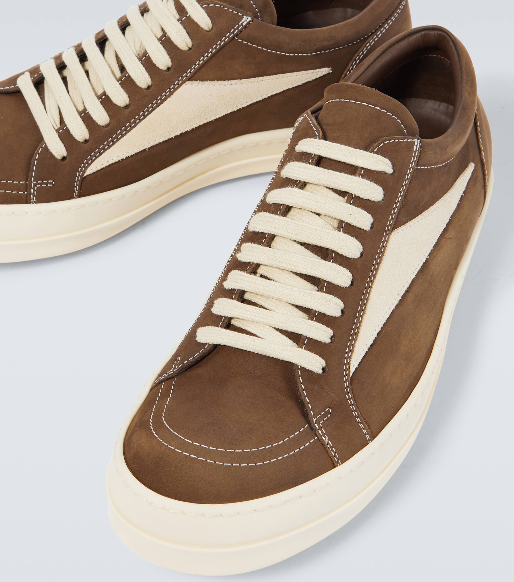 Suede low-top sneakers - 3