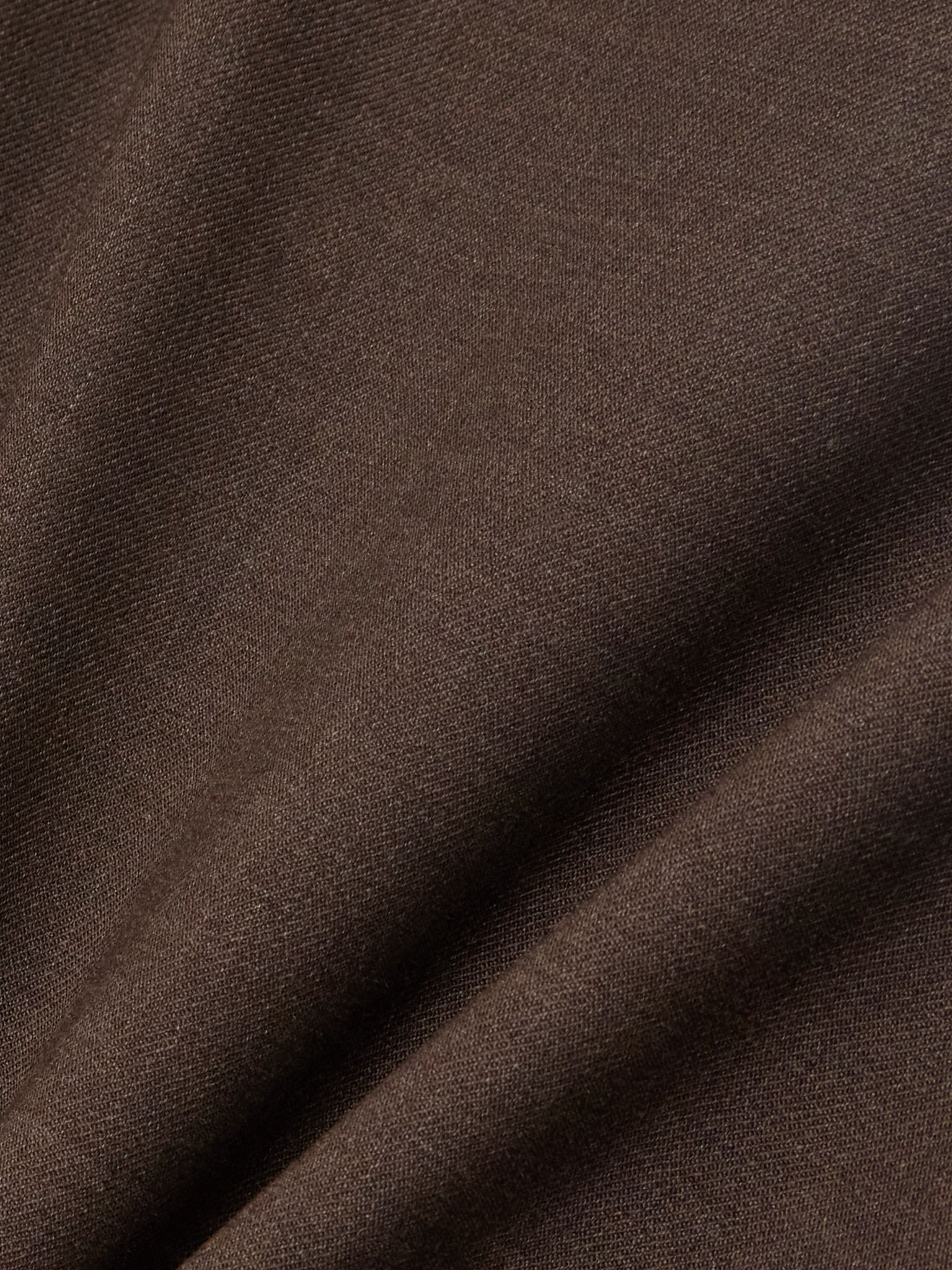 Samos wool-blend twill midi skirt Brown - 5