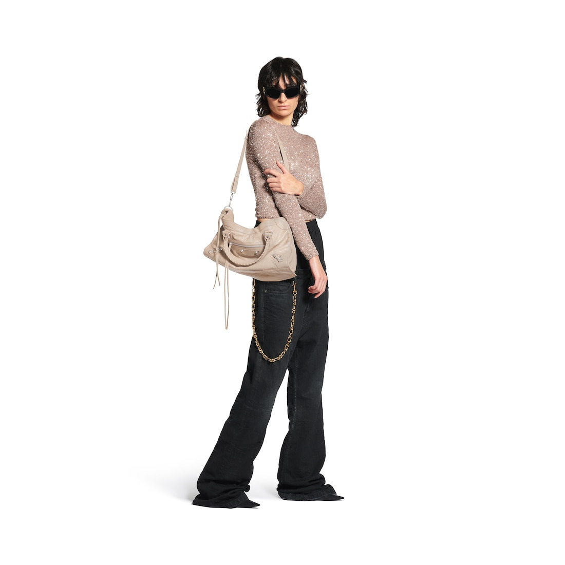 Women's Le City Medium Bag  in Beige - 9