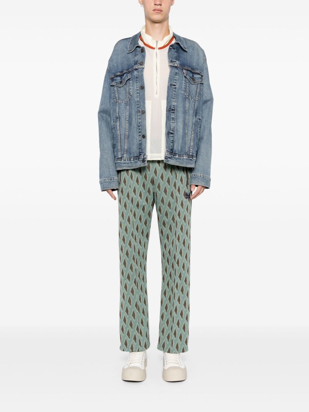 logo-embroidered track pants - 2