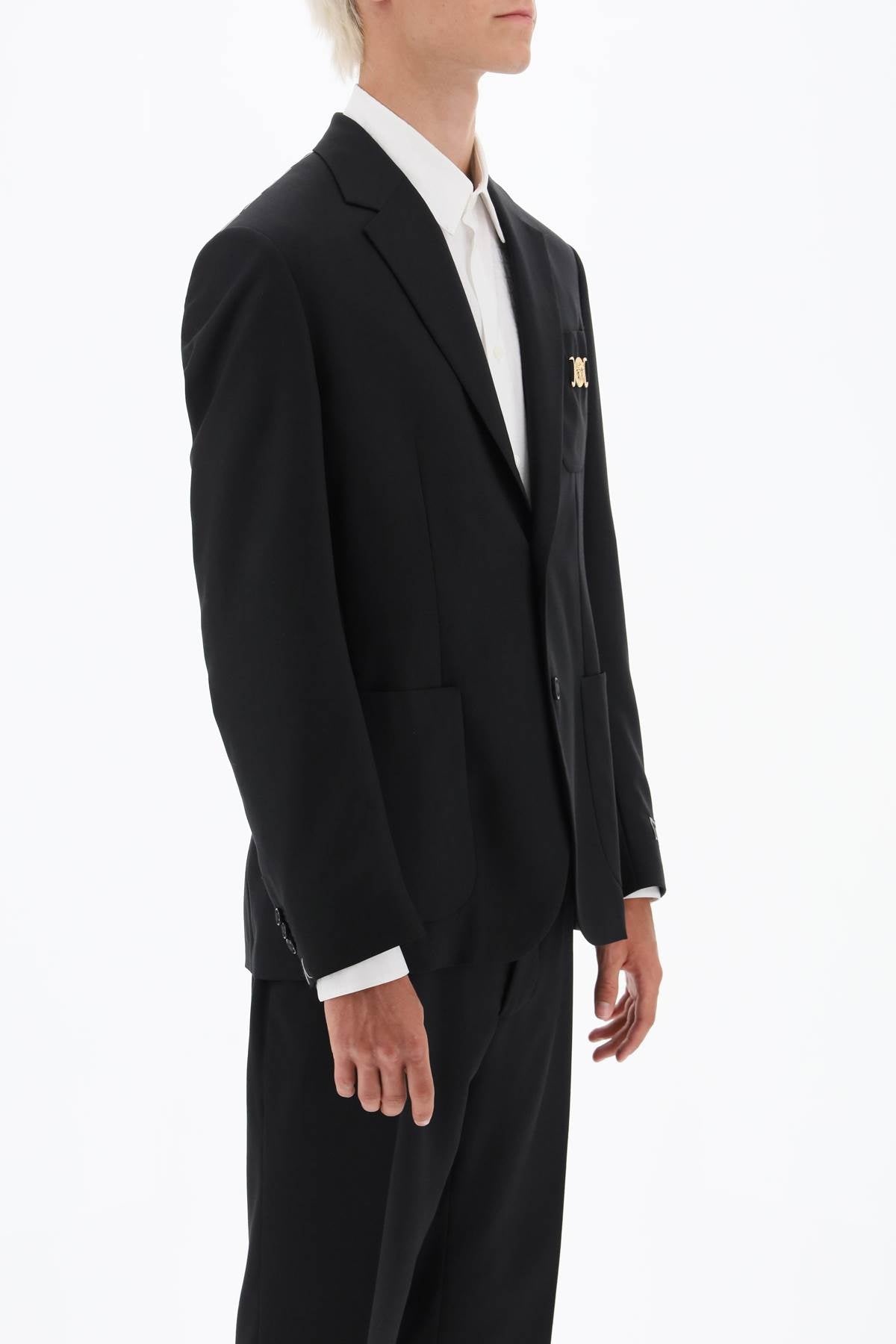 Versace Medusa Biggie Single-Breasted Blazer Men - 2