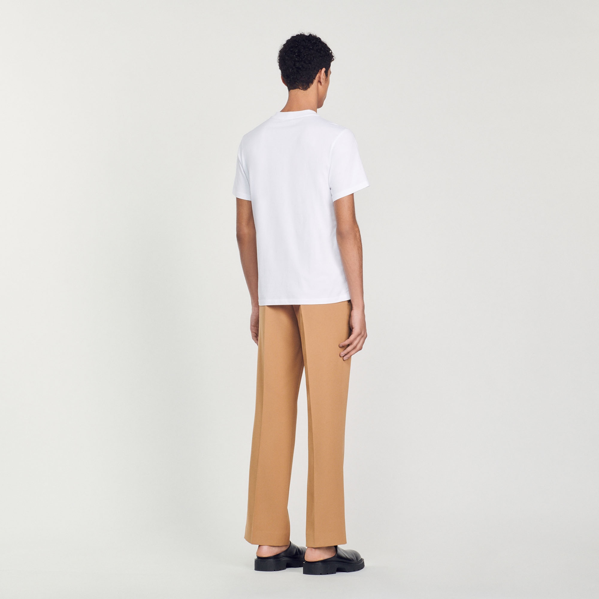 Sandro embroidery T-shirt - 6