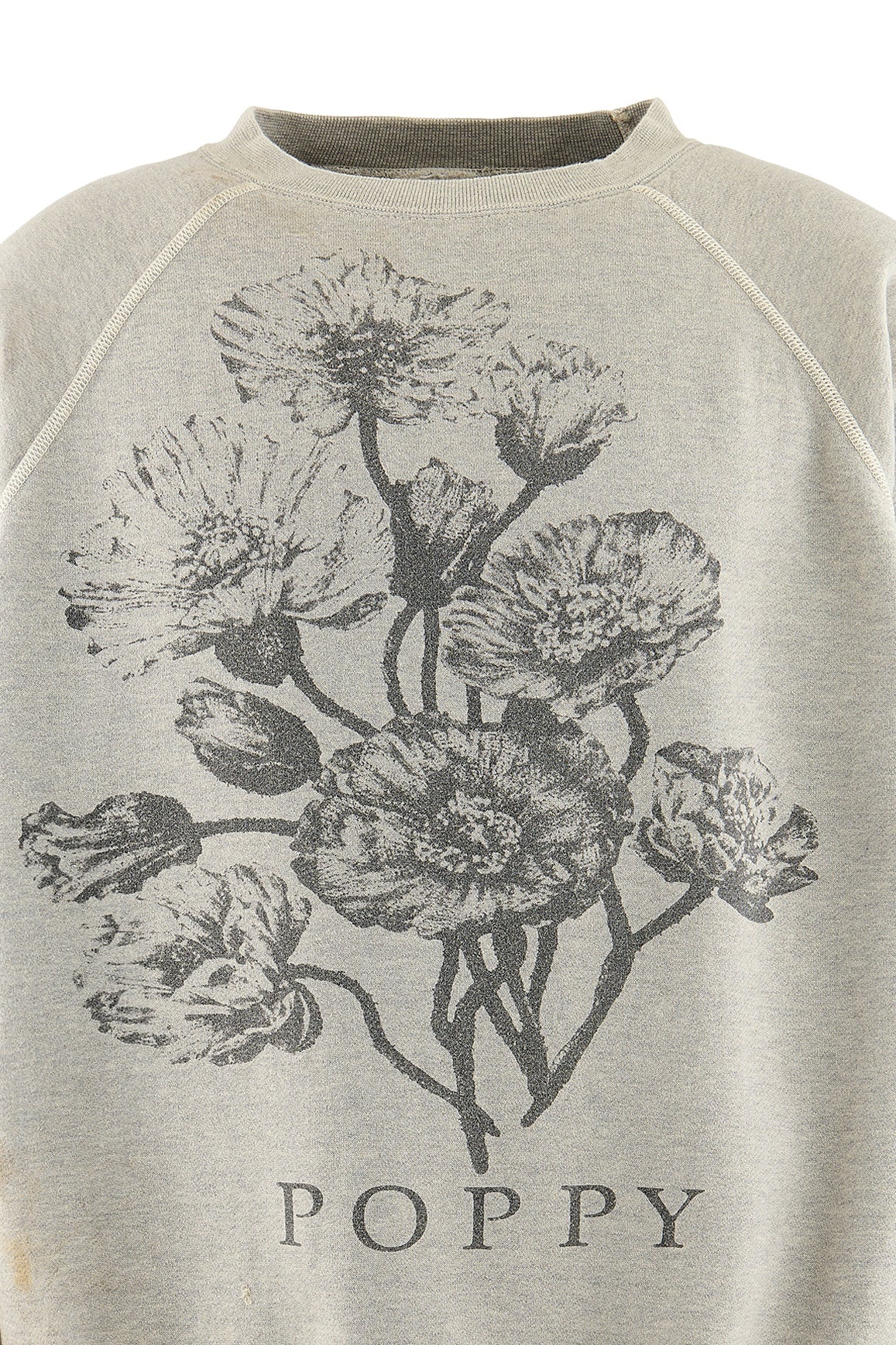 CREW SWT/FLOWER / WHT - 3