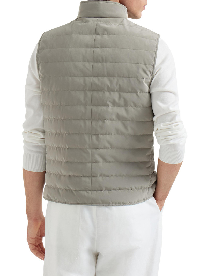 Men's Bonded Nylon Down Vest - Khaki 3