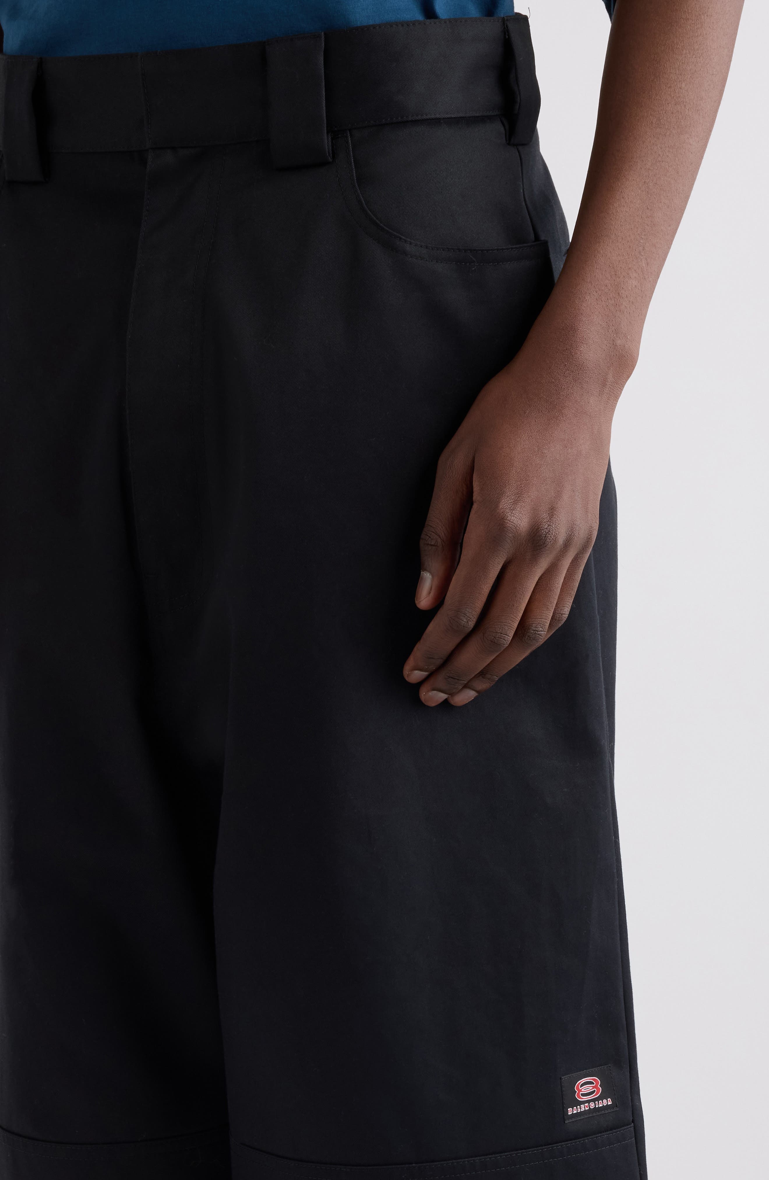 Balenciaga Utility Pants in 1000 Black at Nordstrom - 4