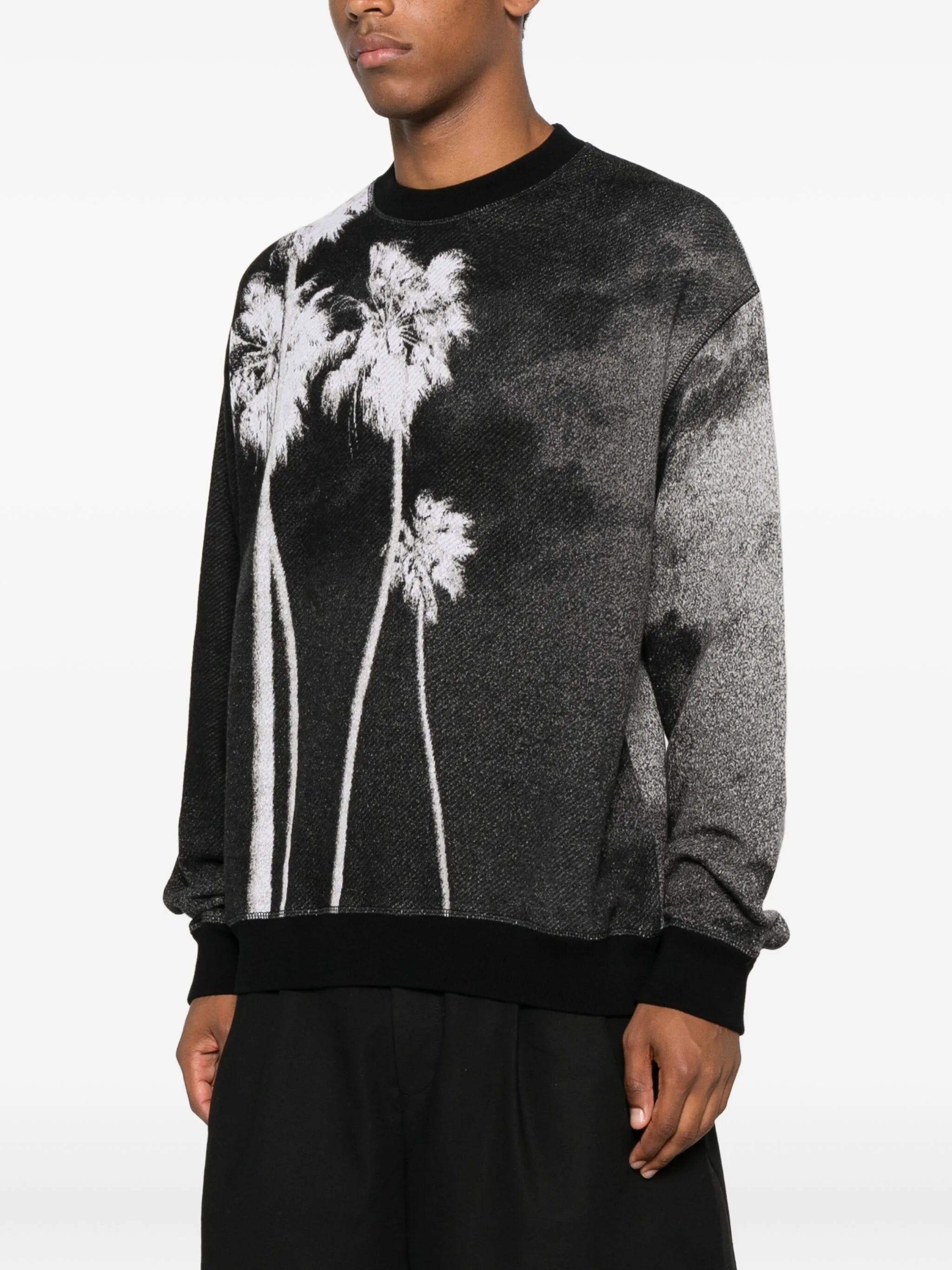 Palm Angels PMHE086F25KNI001 1001BLACK-WHITE - 2