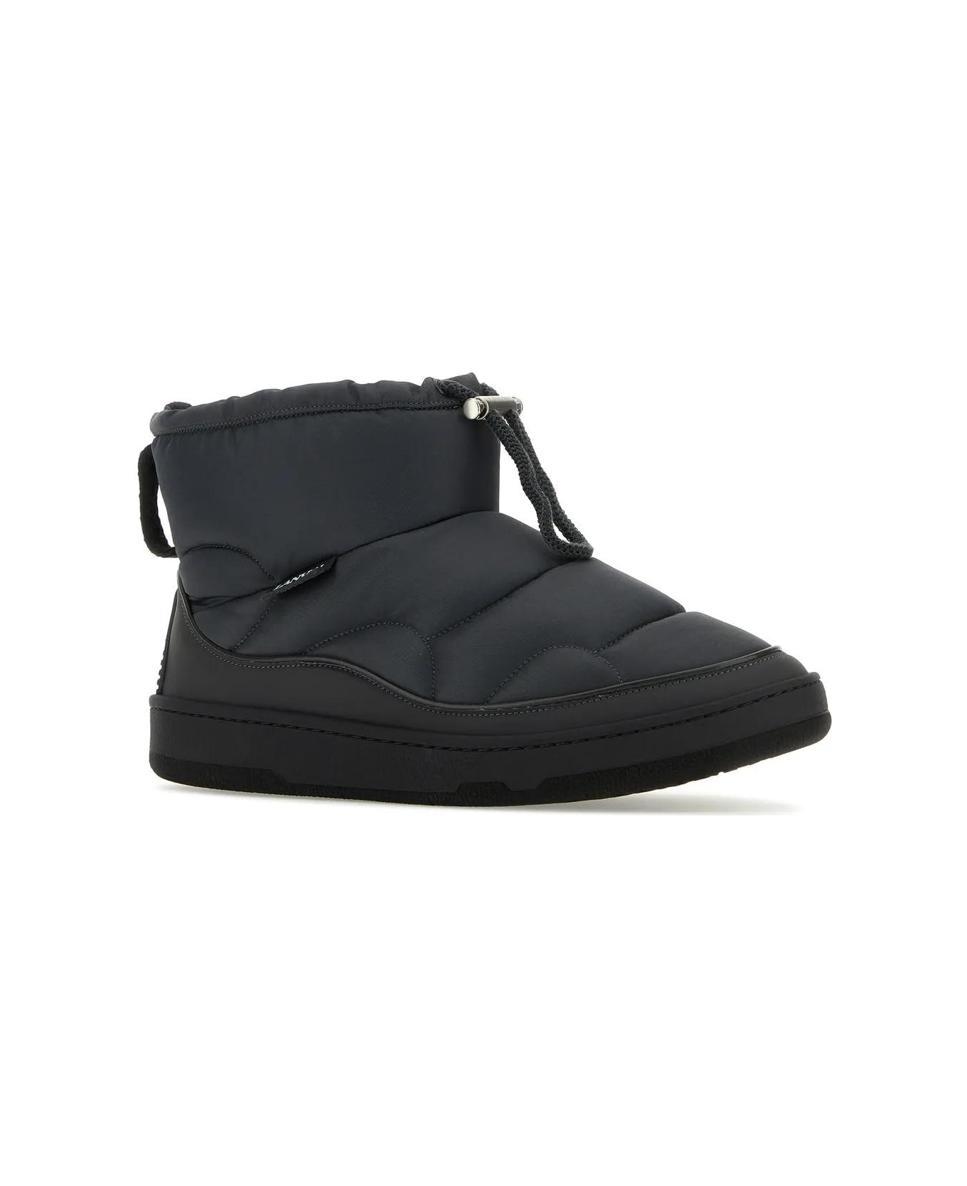 Graphite Fabric Curb Snow Ankle Boots - 2