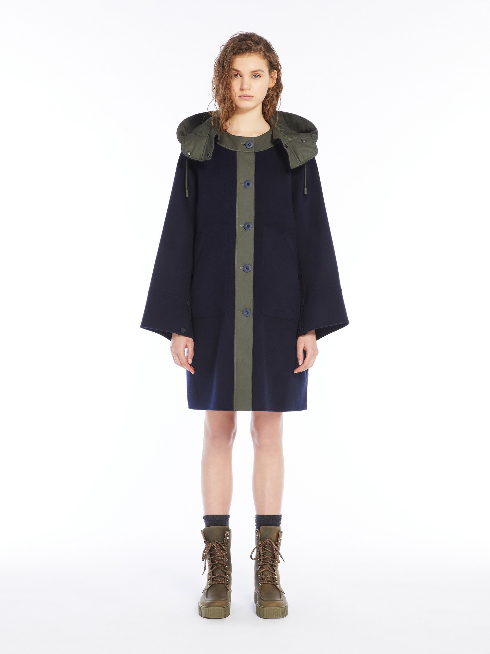 CHICCA Wool and water-repellent canvas parka - 3