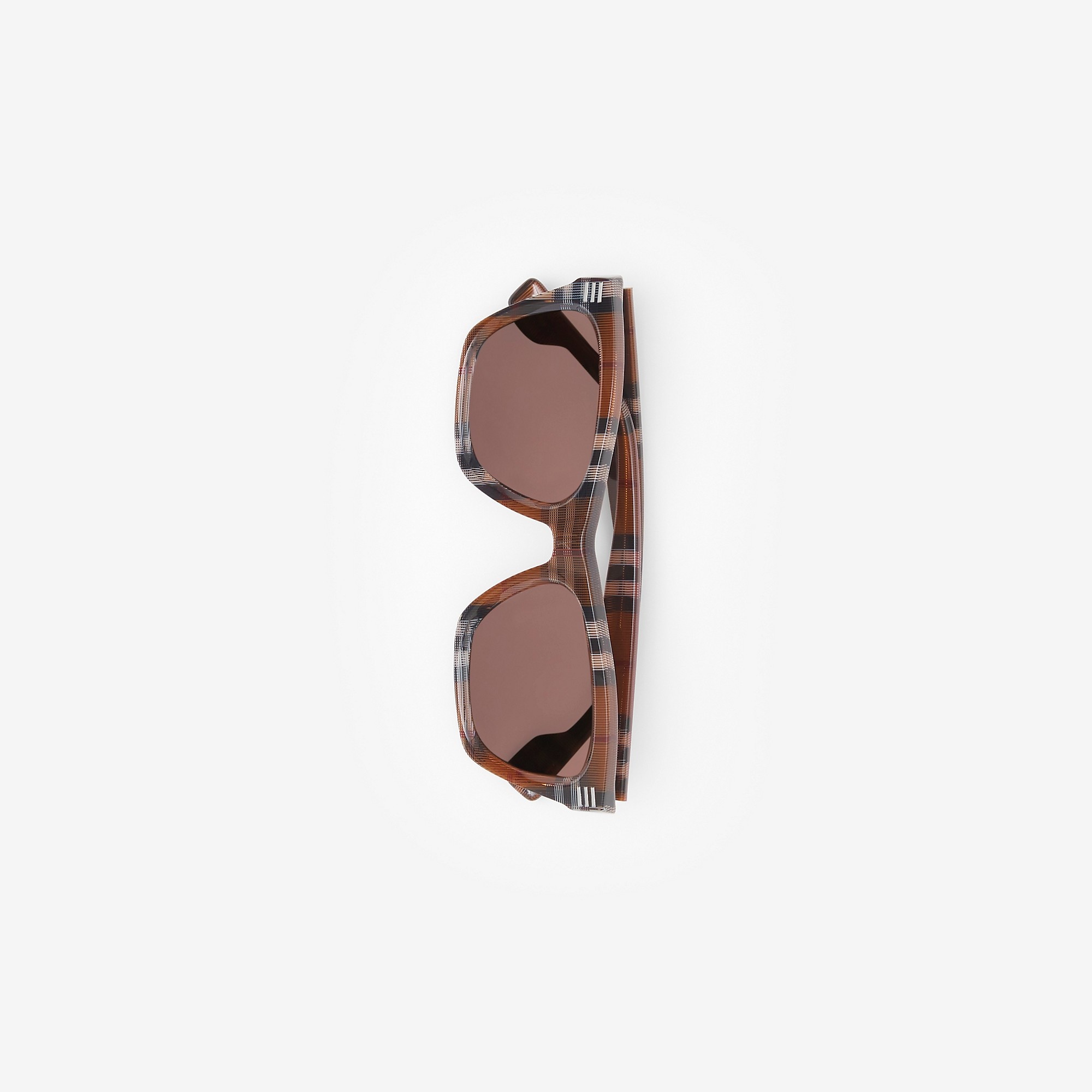 Check Square Frame Sunglasses - 2