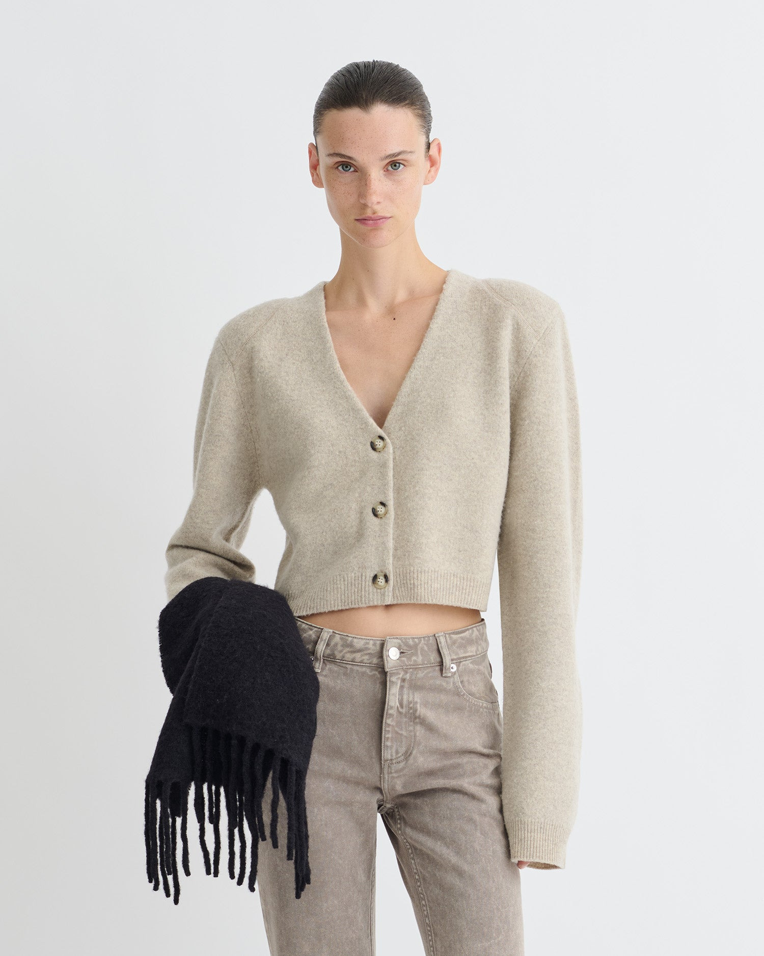Overwashed Merino Cardigan - 4