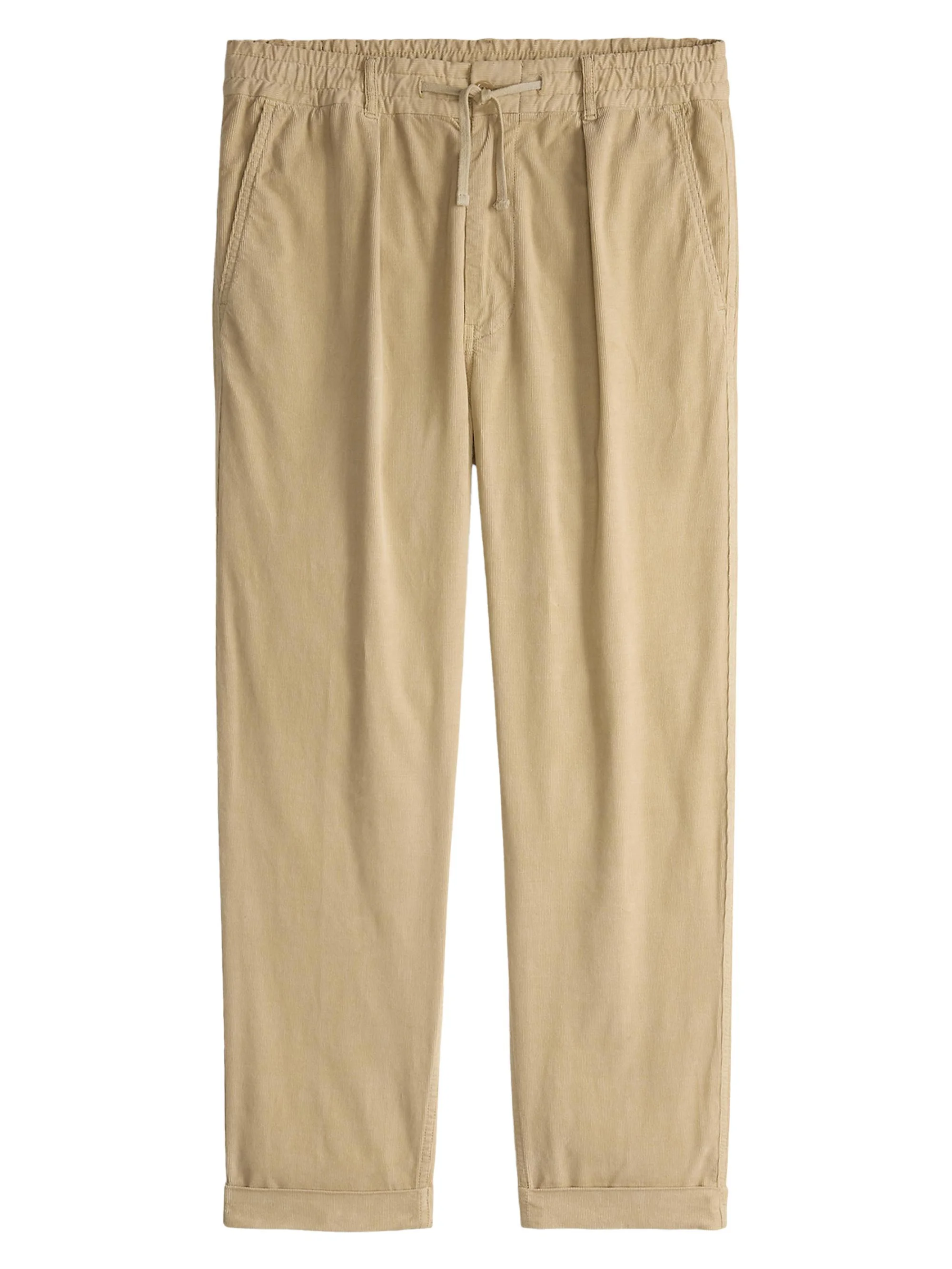 Men's Stretch-Cotton Drawstring Pants - Dune Tan - 1