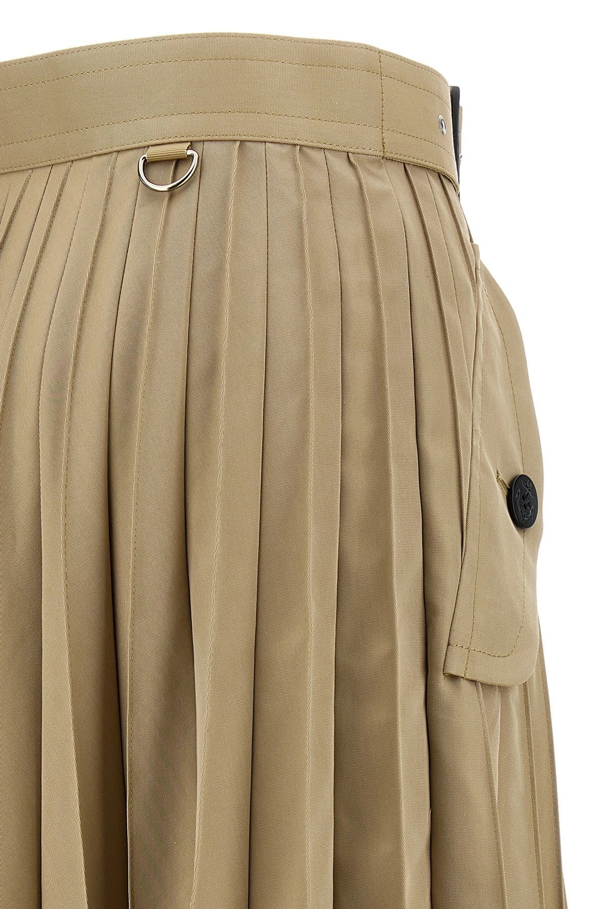 Long pleated skirt - 5