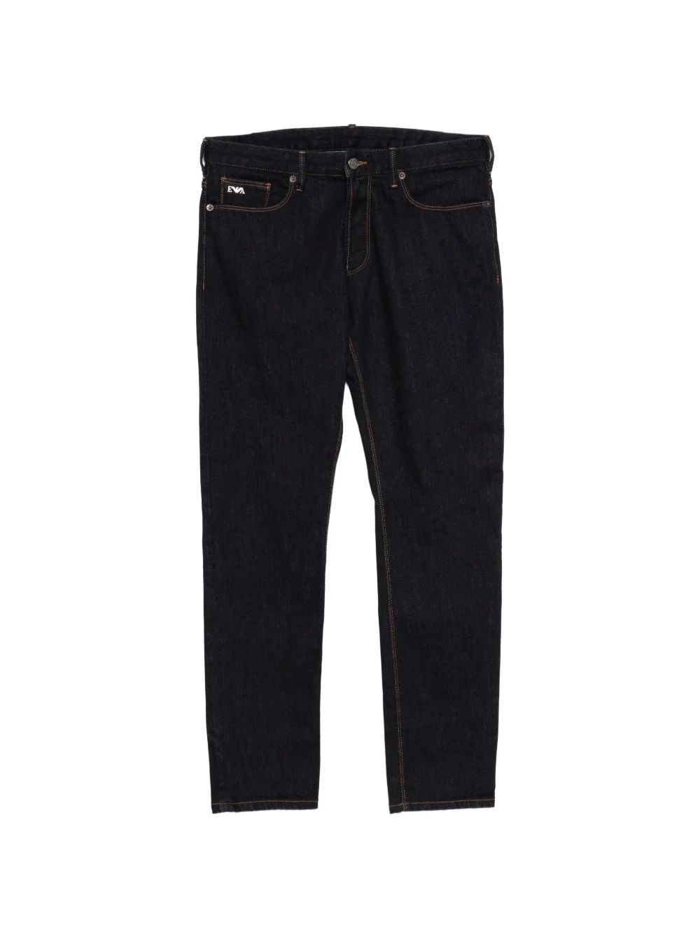 logo-patch five-pockets jeans - 1