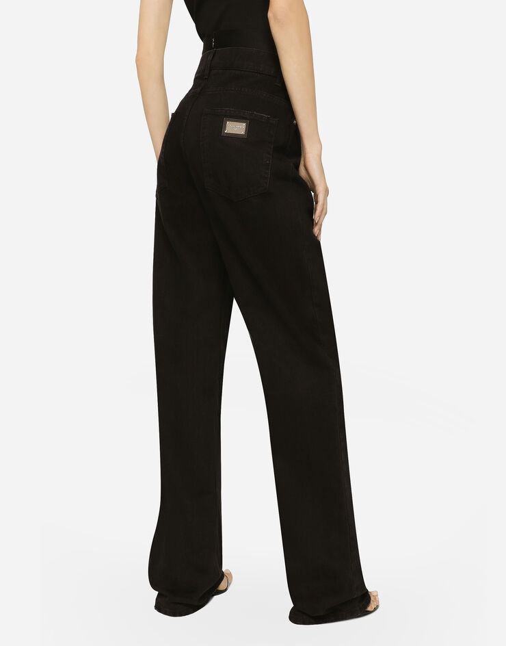 Flared denim jeans - 4