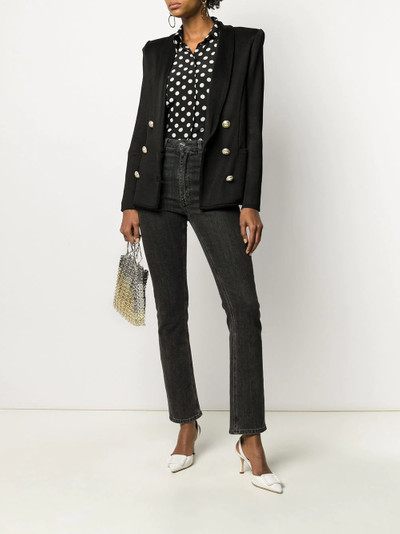 Balmain double-breasted belted blazer outlook