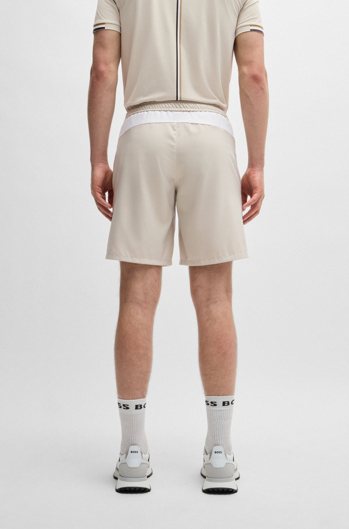 BOSS X MATTEO BERRETTINI TENNIS SHORTS WITH FOUR-WAY STRETCH - 4