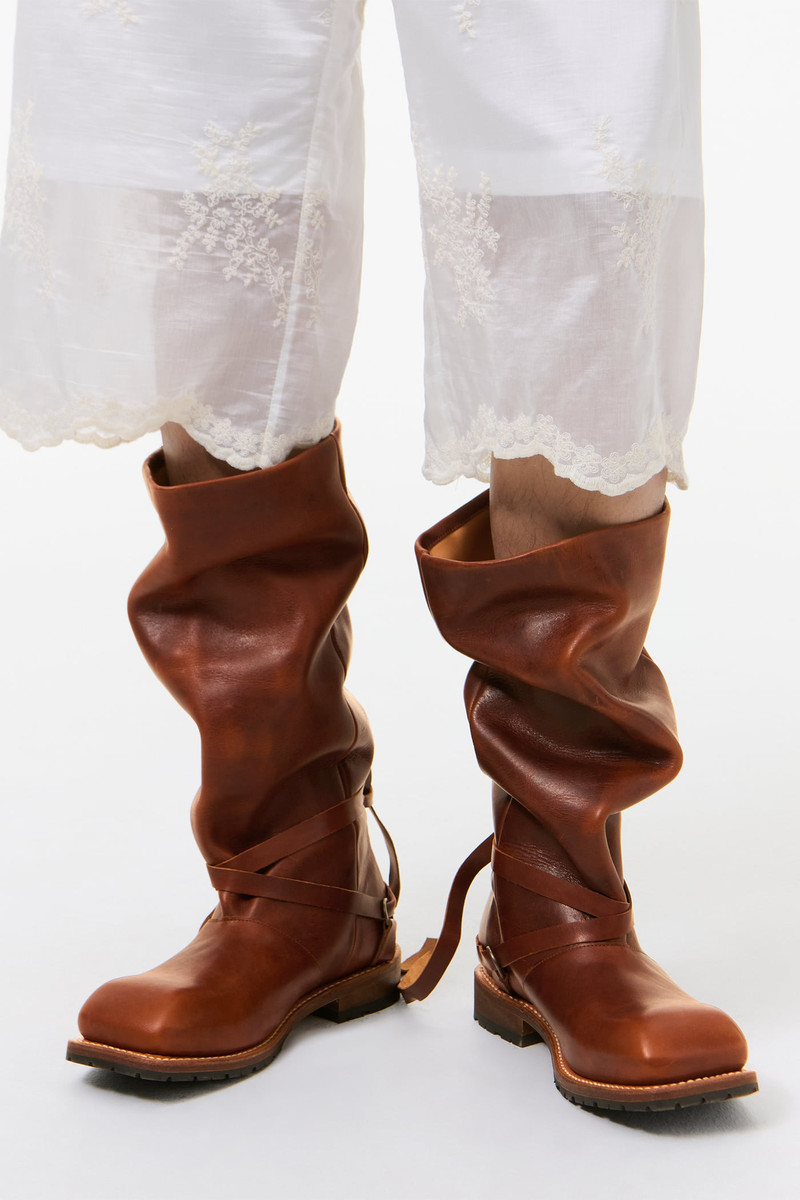 High Engine Boot Whiskey Rich Calfskin 5