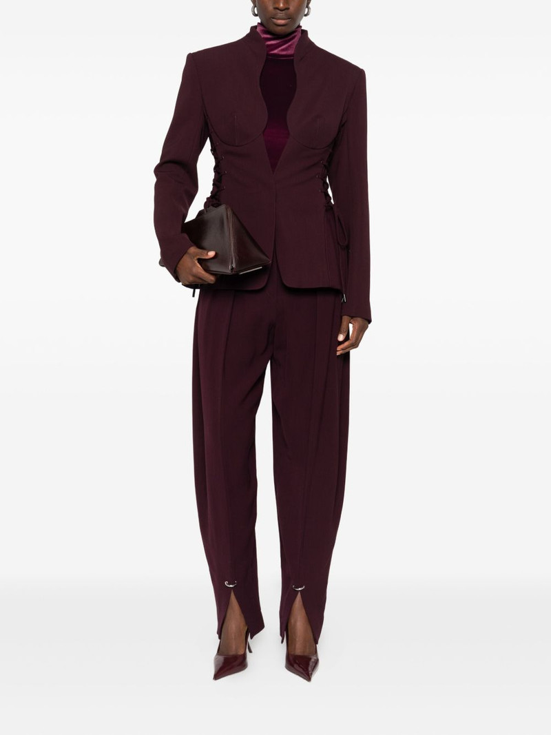 MUGLER sculptural lace-up jacket outlook