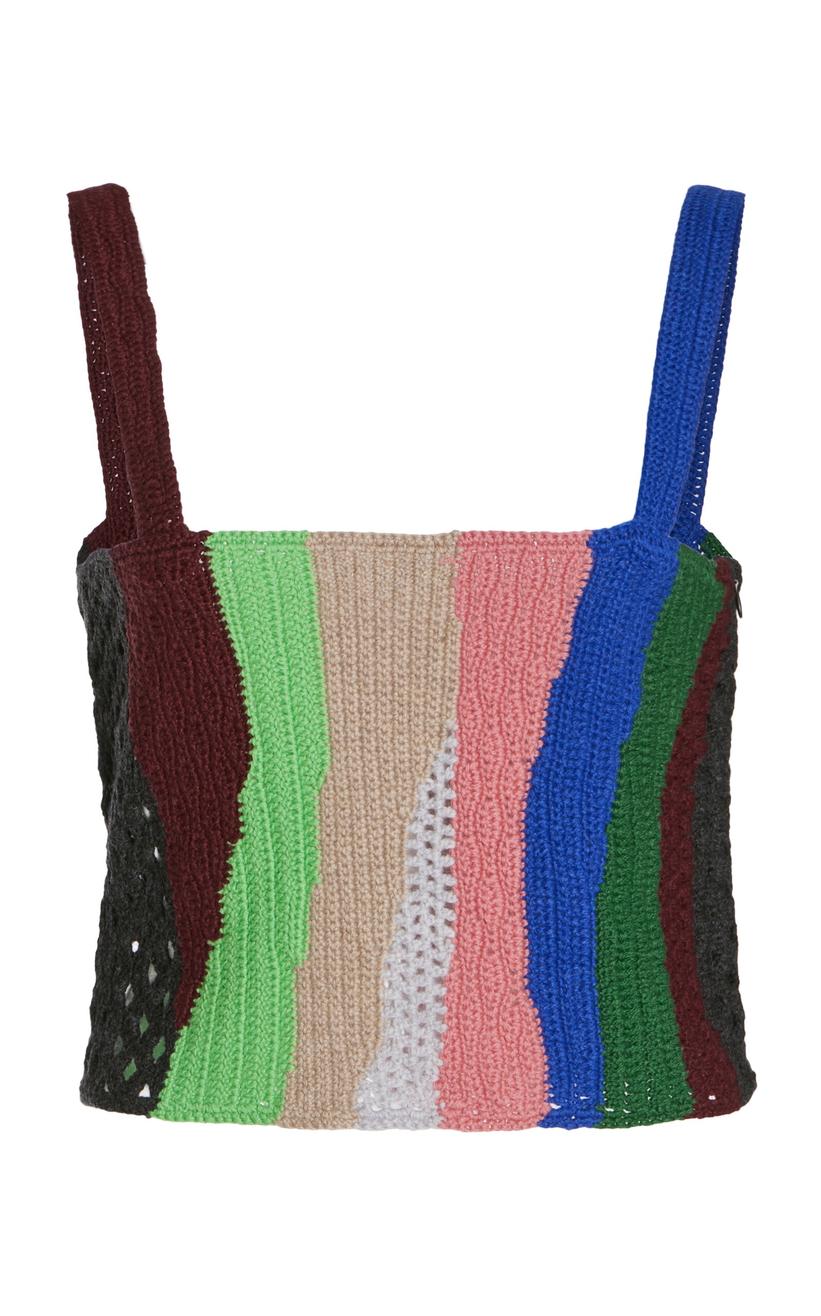 Bora Crocheted Cashmere Crop Top multi - 1