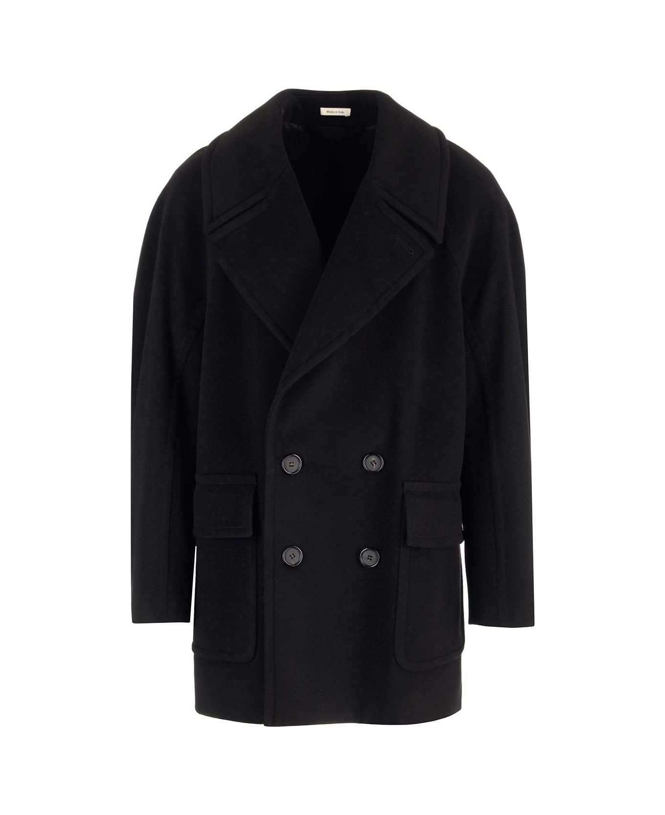 Wool And Cashmere Peacoat - 1