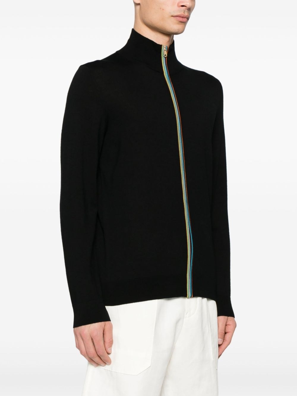 Wool zipped cardigan - 3