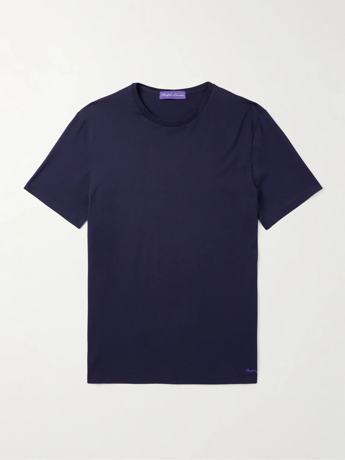 Logo-Embroidered Cotton-Lisle T-Shirt - 1