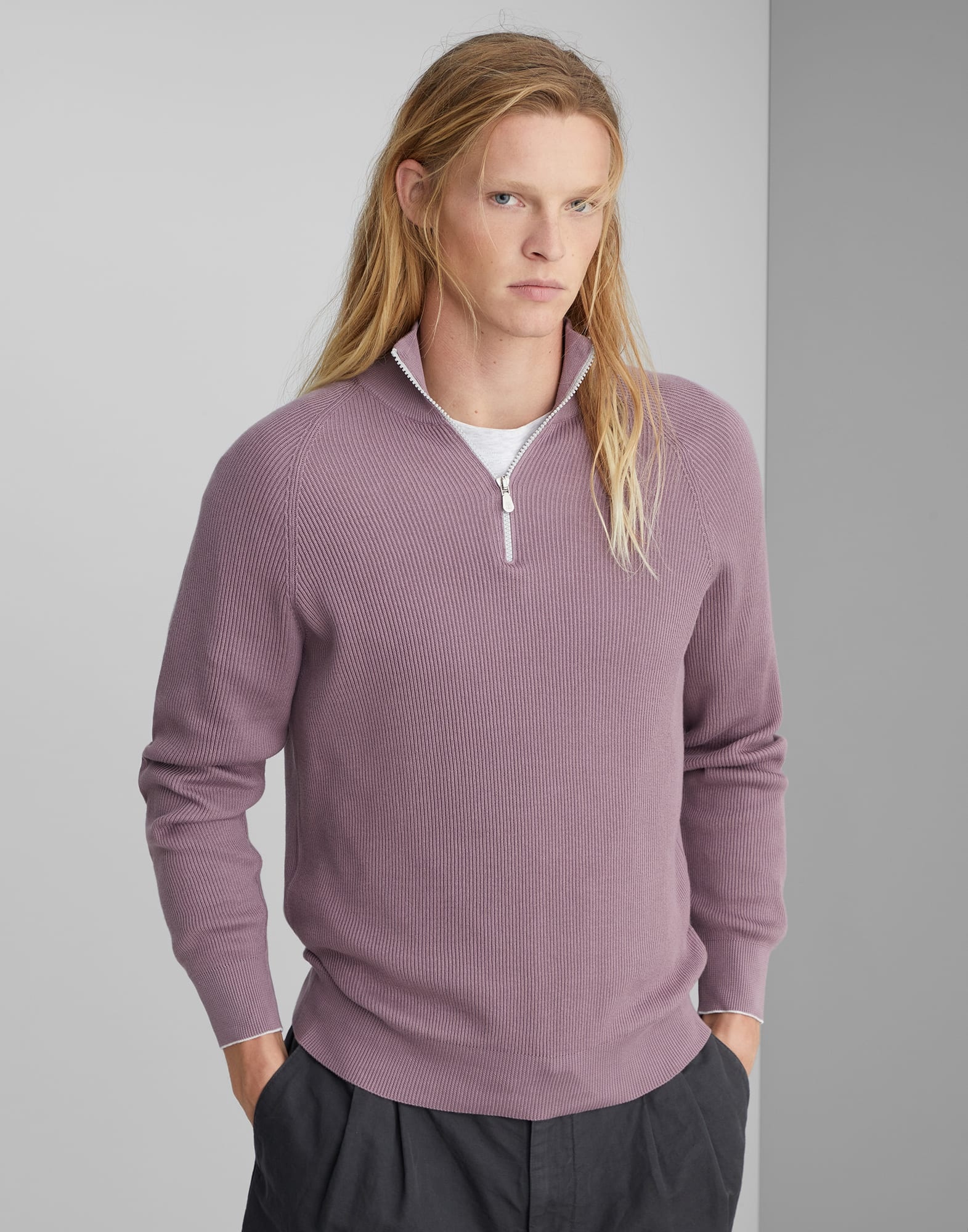 Brunello Cucinelli fine-knit cashmere jumper - Purple