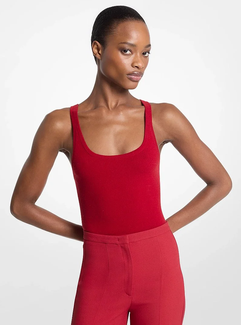 Cashmere Tank Bodysuit - 1