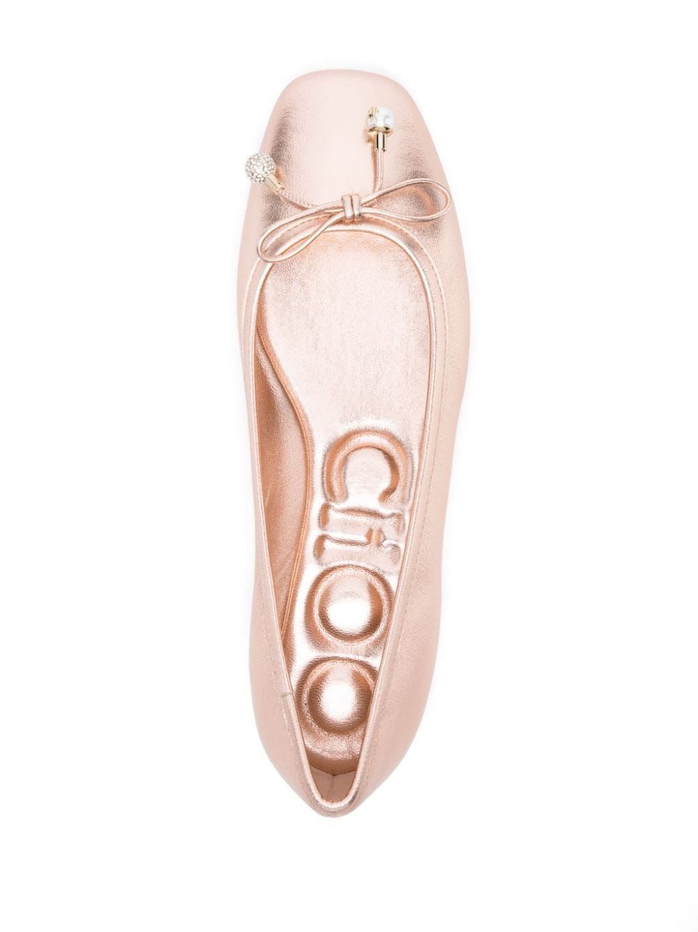 Elme metallic ballerina shoes - 4
