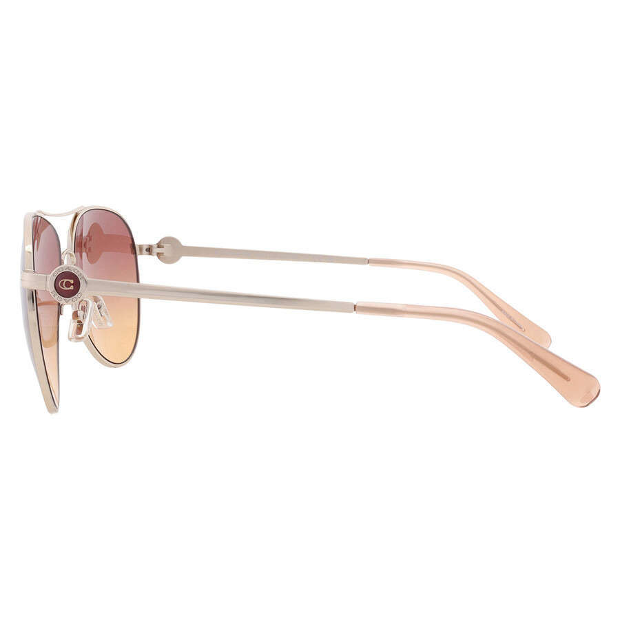 Coach Maroon Canary Pilot Ladies Sunglasses HC7128 900578 58 - 4