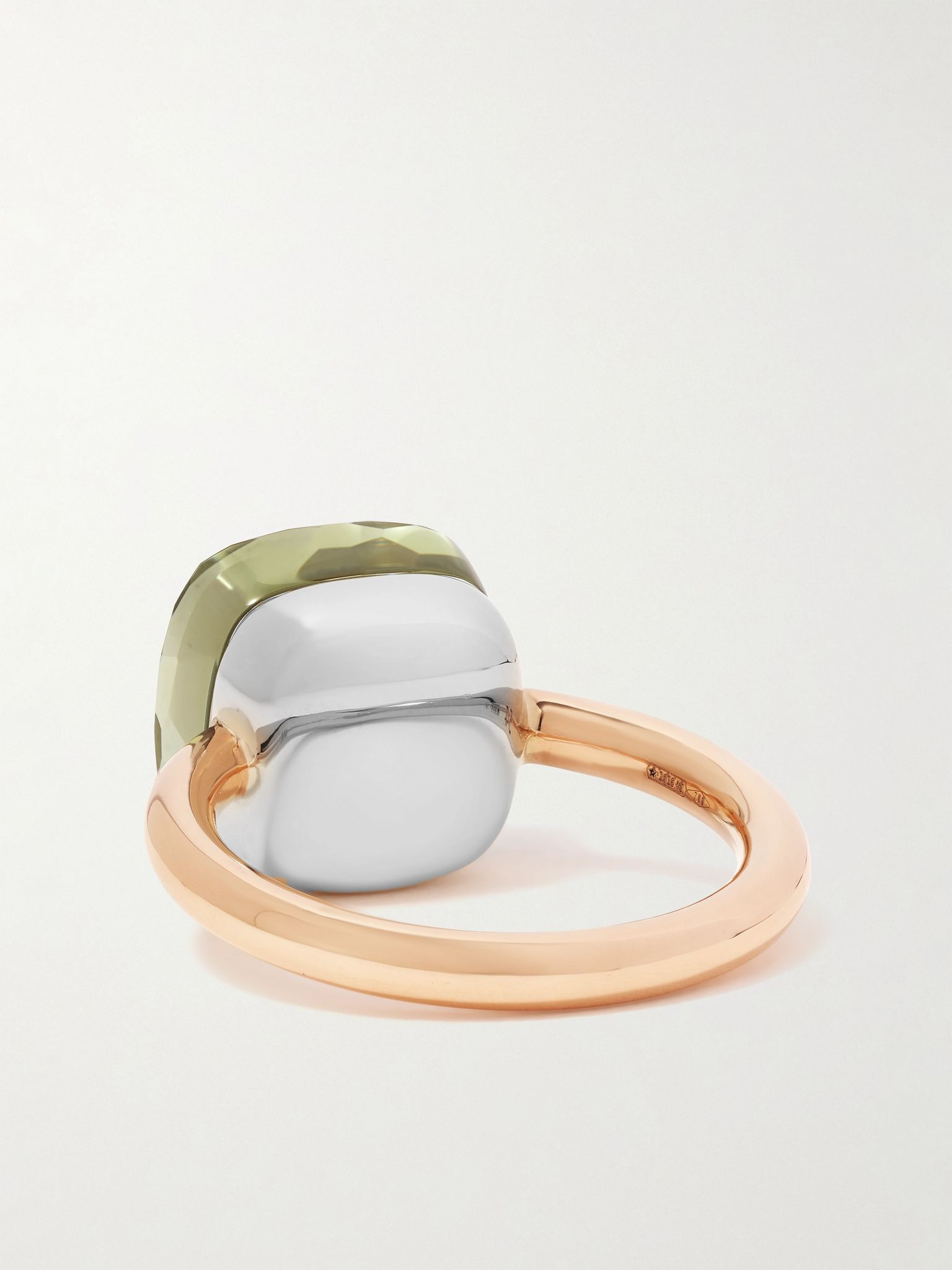 Nudo Maxi 18-karat rose gold prasiolite ring Gold - 3